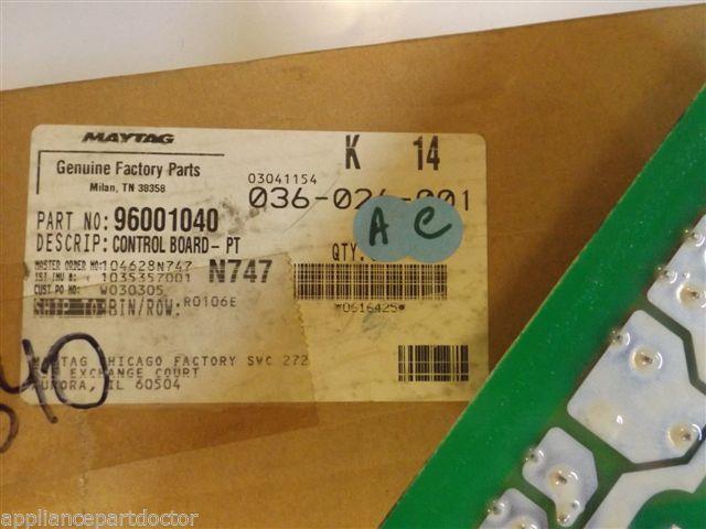 Maytag Air Conditioner 96001040 Control Board PT NEW IN BOX Maytag Air Conditioner 96001040 Control Board PT NEW IN BOX